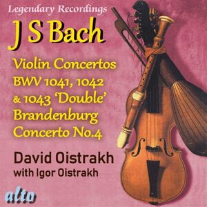 David Oistrakh Bach Violin Cons 1 2 3 Plus Brandenburg Con No.4 CD