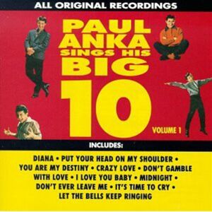 Paul Anka Sing His Big Ten 1 CD