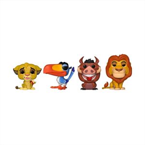 Lion King (1994) - Simba, Zazi, Pumbaa, Mufasa US Exclusive Glitter Pop! 4-Pack [RS]