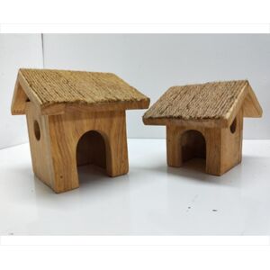 Wooden Cottage Set Of 2