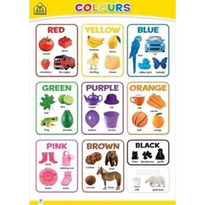 Book: Educational Wall Chart - Colours Paperback Book