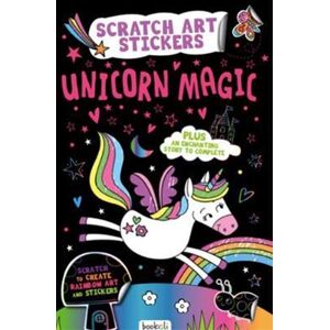 Art Book: Scratch Art Sticker Fun Unicorn Magic Books