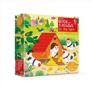 Usborne Book and 3 Jigsaws: Farm