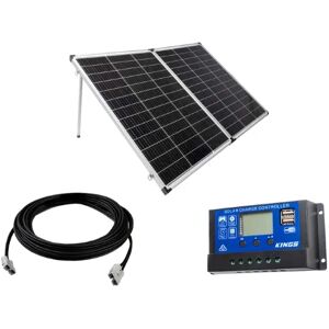 Adventure Kings 160W Folding Panel PWM + 12m Lead Kit