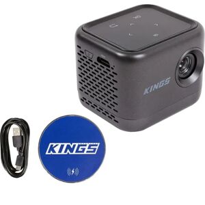 Adventure Kings Kings Portable Rechargeable Mini Projector + 15W Wireless Phone Charger