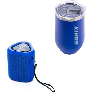 Adventure Kings Kings Blue Travel Tumbler + Bluetooth Speaker