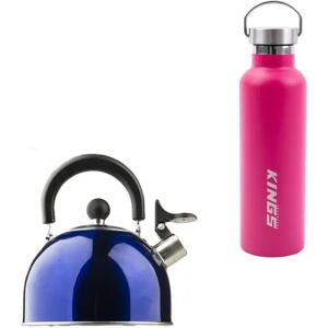 Adventure Kings Kings Pink Water Bottle + Camping Kettle