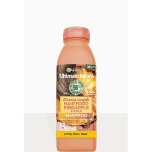 PrettyLittleThing Garnier Ultimate Blends Glowing Lengths Pineapple & Amla Hair Food Shampoo For Long Dull Hair 350Ml, Clear One Size