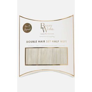 Beauty Works Double Hair Set Weft 18 Inch Pure Platinum 50 Grams, Pure Platinum One Size