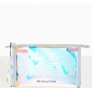 PrettyLittleThing Makeup Revolution Mood Switch Holographic Makeup Bag, Multi One Size