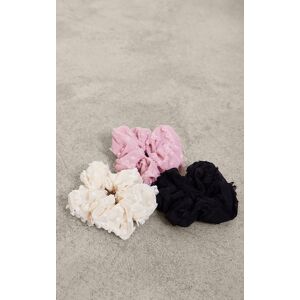 PrettyLittleThing Multi 3 Pack Ditsy Lace Scrunchies, Multi One Size