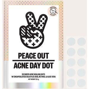 PrettyLittleThing Peace Out Acne Day Dot 20 Dots, Clear One Size