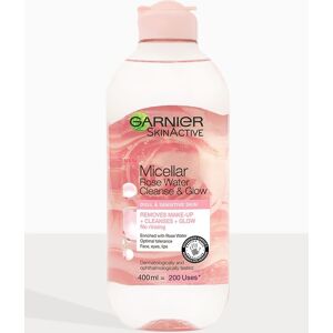 PrettyLittleThing Garnier Micellar Rose Water Cleanse & Glow 400ml, Clear One Size