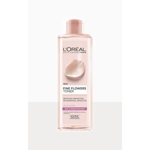 PrettyLittleThing L'Oreal Paris Fine Flowers Toner for Normal to Dry Sensitive Skin 400ml, Clear One Size