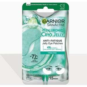 PrettyLittleThing Garnier Anti-Fatigue Hyaluronic Acid & Icy Cucumber Cryo Jelly Eye Patches, Clear One Size