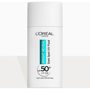 PrettyLittleThing L'Oreal Paris Bright Reveal UV Fluid SPF 50+ for Face 50ml, Clear One Size