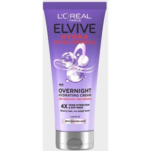 PrettyLittleThing L'oréal Elvive Hydra Hyaluronic Acid Overnight Hydrating Hair Cream 200ml, Clear One Size