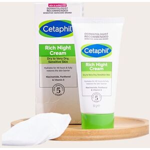 PrettyLittleThing Cetaphil Rich Night Moisturising Cream 50g, Clear One Size