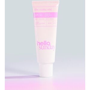 PrettyLittleThing Hello Sunday The Matte One Oil Control Face Moisturiser SPF50 50ml, Clear One Size