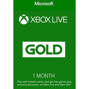 Microsoft 1 Month Xbox Live Gold Membership (Xbox One/360)