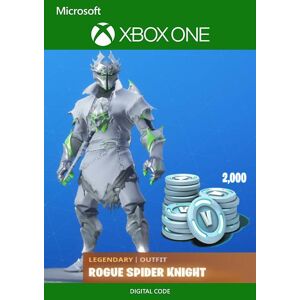 Epic Games Fortnite: Legendary Rogue Spider Knight Outfit + 2000 V-Bucks Bundle Xbox One