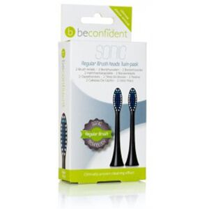 Beconfident Sonic Toothbrush Heads Regular Black set 2 pz