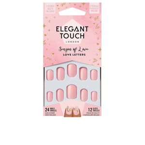 Elegant Touch Luxe Looks nails with glue squoval limited ed love letters