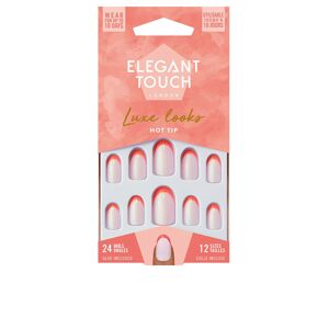 Elegant Touch Luxe Looks nails with glue oval limited ed hot tip
