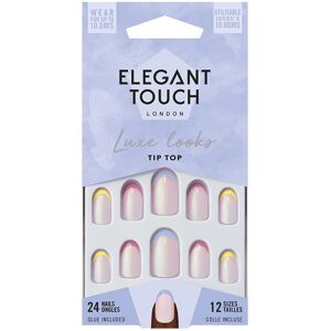 Elegant Touch Luxe Looks nails with glue oval limited ed tip top