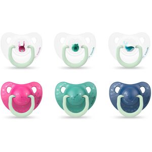 Suavinex Night Anatomical Silicone Pacifier 0-6M 2 Units