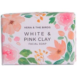 Vera & The Birds White & Pink Clay facial soap 100 gr