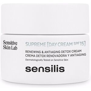 Sensilis Supreme crema de día SPF15+ detox renovadora y antiaging 50 ml