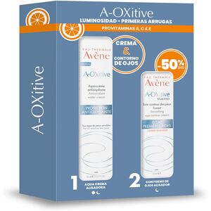 Avène A-OXITIVE Aqua Crema Alisadora + Ojos set 2 pz