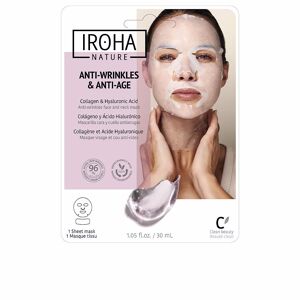 Iroha Nature 100% Cotton Face & Neck Mask collagen-antiage 1 u