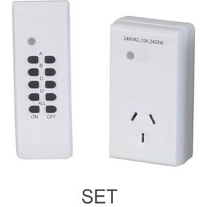 Jaycar Remote Controlled Mains Powerboard 10A (240V) - Set