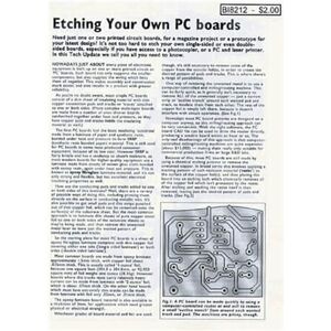 LatestBuy Etch Your Own PC Boards Manual Booklet