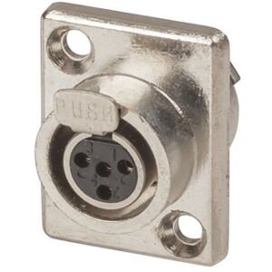 Jaycar Chasis Female Mini XLR Style Connector - 4 Pins