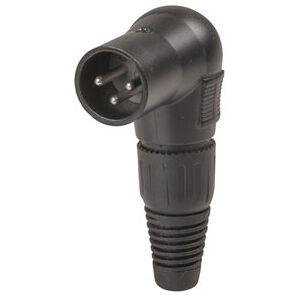 Jaycar Line Male Cannon Type Right Angle Connector with 3 Pins