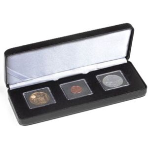 Leuchtturm Nobile Quadrum Coin Capsule Etui (Black) - 3Coins