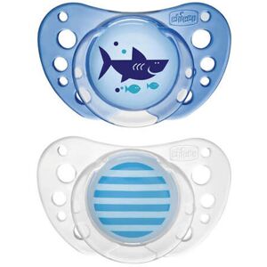 Cross Chicco Latex Physio Air Rubber Pacifier 2pc (Boy) - 16-36mos