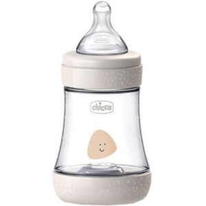 Chicco Perfect5 Silicone Bottle w/ Slow Flow 0m+ 150mL - Natural