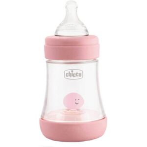 Chicco Perfect5 Silicone Bottle w/ Slow Flow 0m+ 150mL - Pink