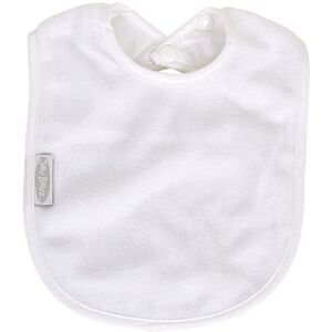 Silly Billyz Silly Billyz Fleece Plain Large Bib - White
