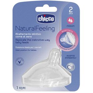 Chicco Natural Feeling Teat - 2m+ Med 1pk