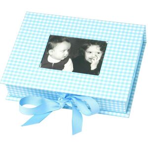Semikolon Vichy Photo Box (Small) - Hellblau
