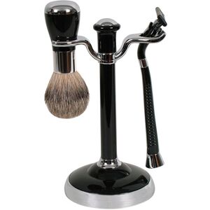 Comoy Comoy WG Shave Set Mak3 - Black/Chrome