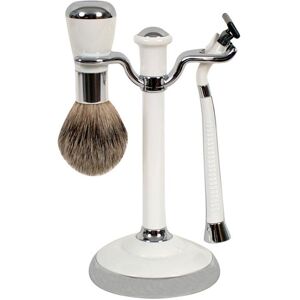 Comoy Comoy WG Shave Set Mak3 - White/Chrome