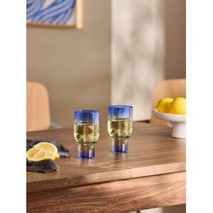 MADE.COM MADE. COM MADE. COM Blue & Green Juno Wine Glasses