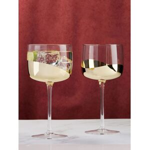 Anton Studio Designs Anton Studio Designs Set of 2 Gold Wave Gin Glasses