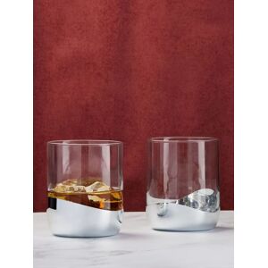 Anton Studio Designs Anton Studio Designs Set of 2 Silver Wave DOF Tumblers